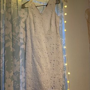 White lace dress